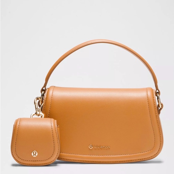 lululemon athletica Handbags - Lululemon Cactus Leather Alternative Mini Bag in Chestnut Brown